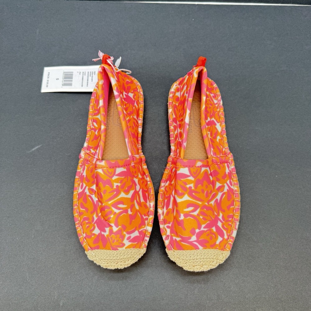 SeaStar Women's Beach  Espadrille Vineyard Vines Print Summer Shoes Size 5 New - Picture 10 of 12